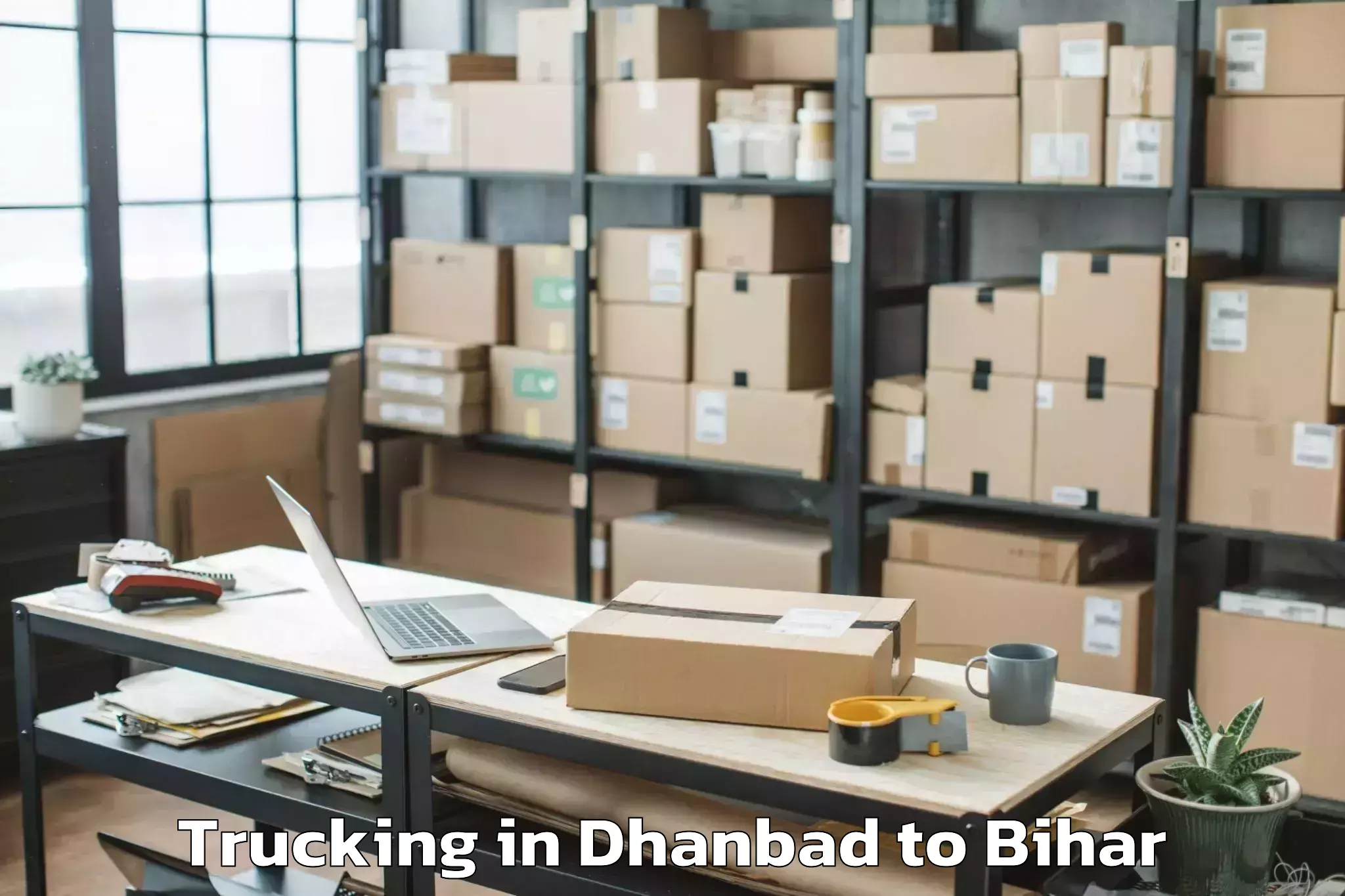 Easy Dhanbad to Raghunathpur Buxar Trucking Booking